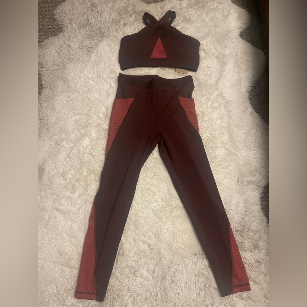 Nike women Burgundy set